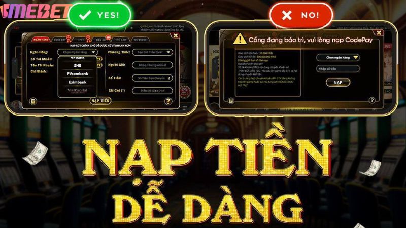 Lý do nên nạp tiền Mebet qua tài khoản ngân hàng