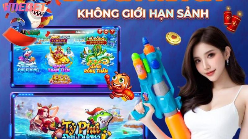 Bắn cá giải trí độc đáo tại Mebet